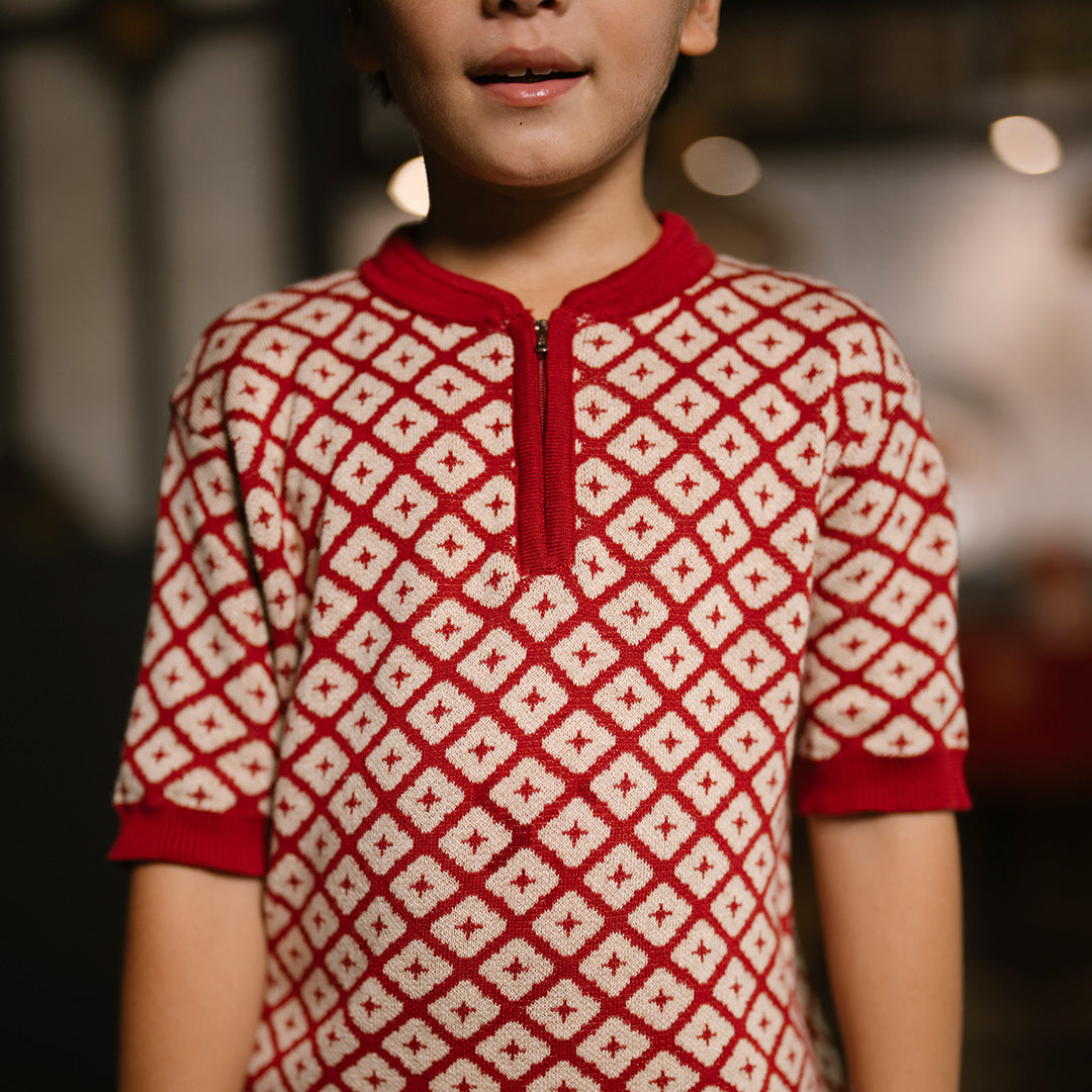 Amber Knit Qipao Top