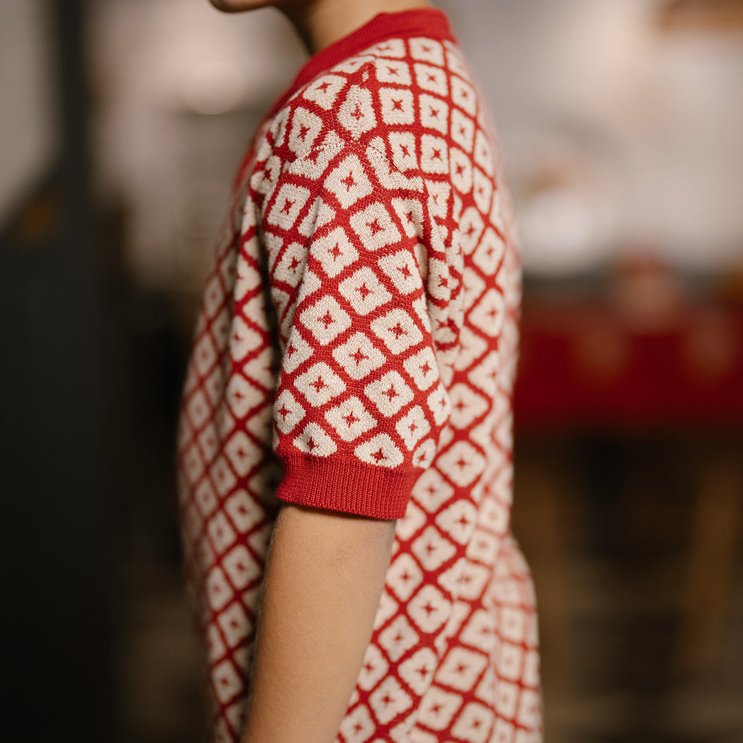 Amber Knit Qipao Top