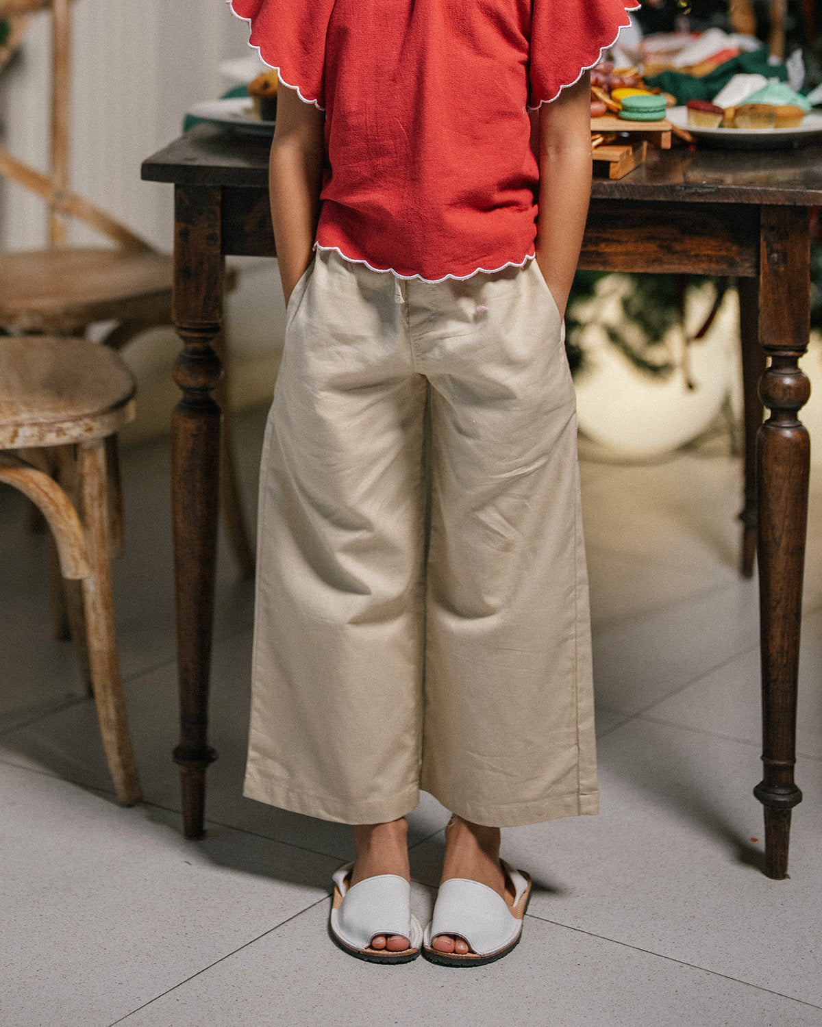 Airy Culotte Pants