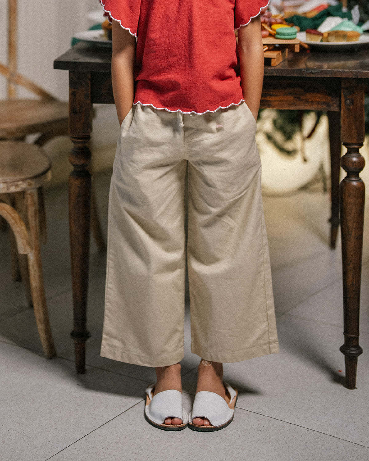 Airy Culotte Pants