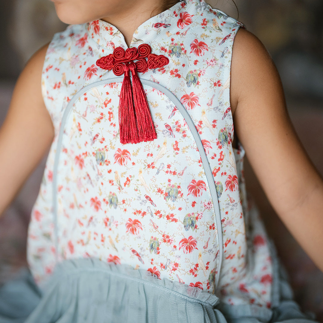 Cherry Blossom Qipao Dress