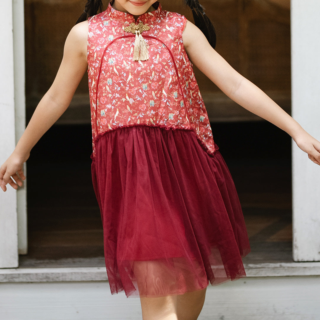 Cherry Blossom Qipao Dress