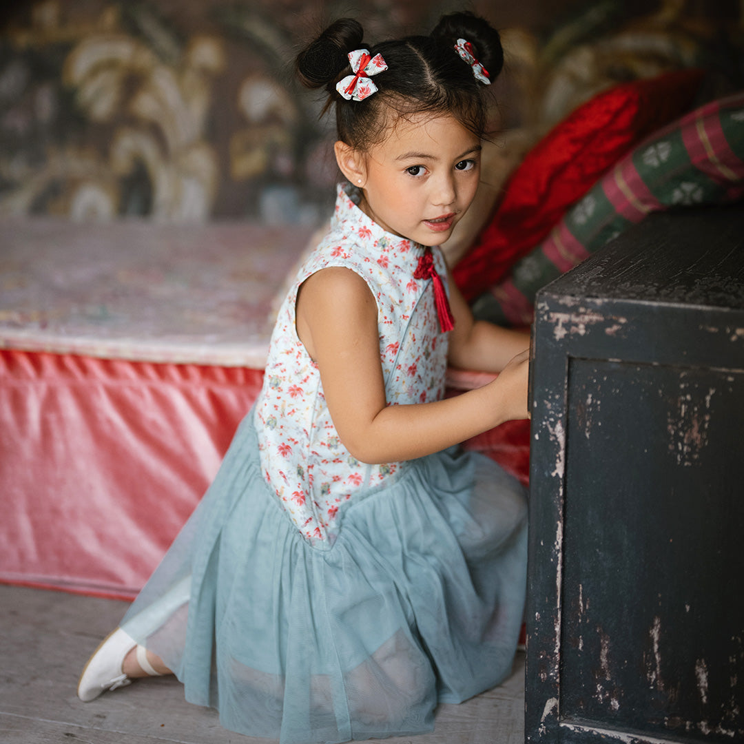 Cherry Blossom Qipao Dress