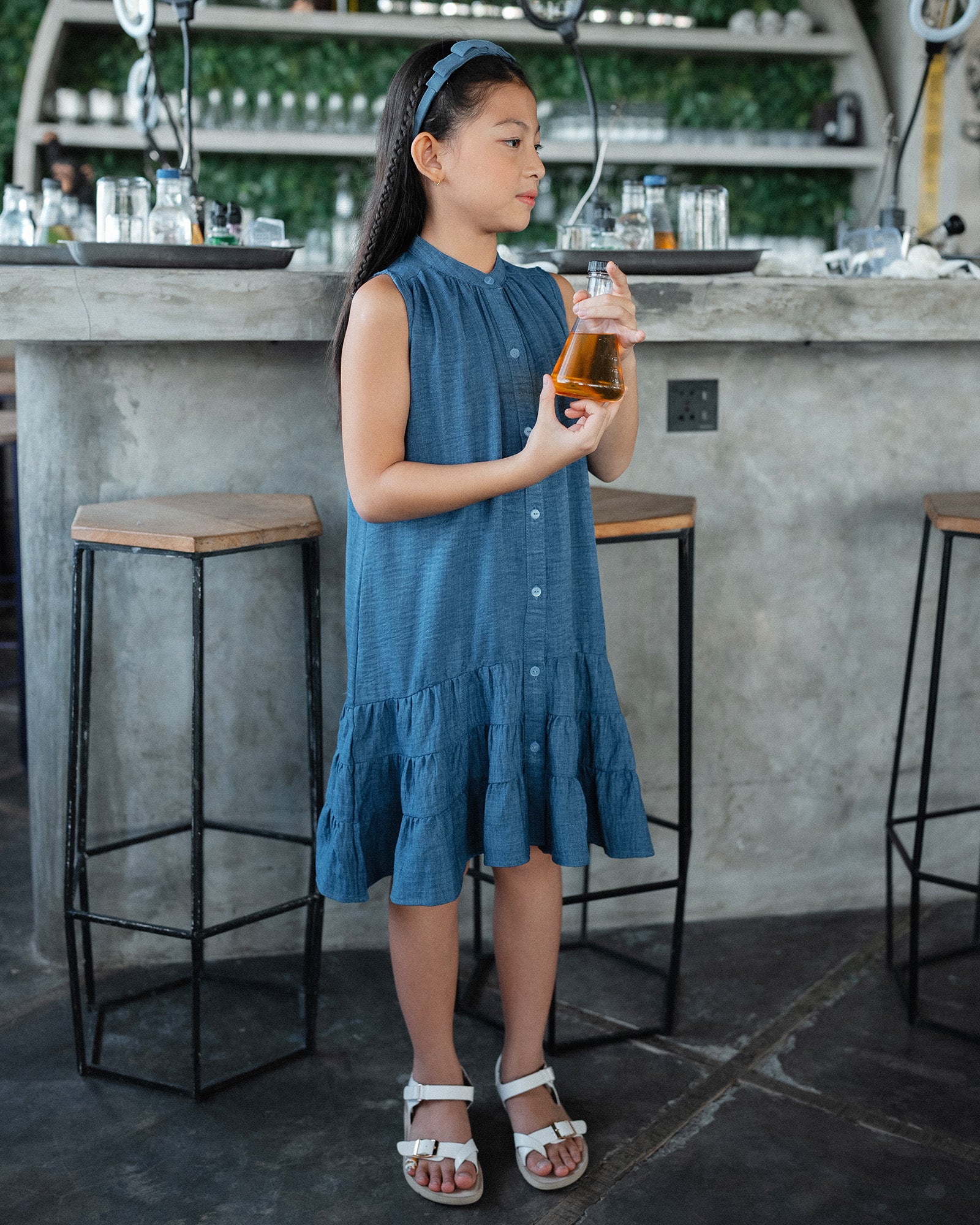 slim fit dress slacks Denim Flare Dress