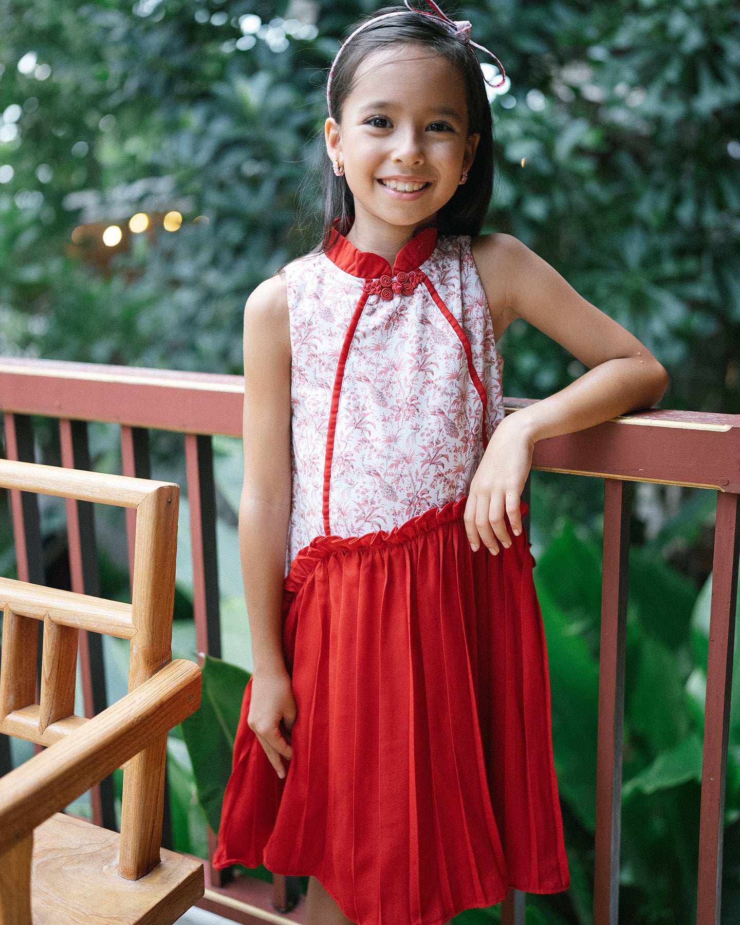 Peacock Pleated Dress