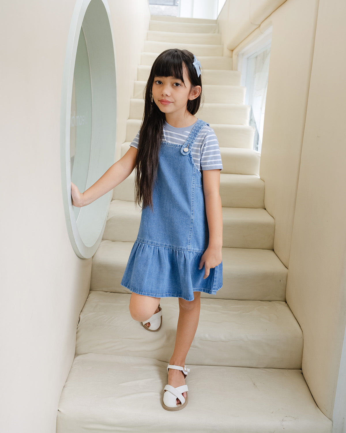 Pinafore Denim Dress