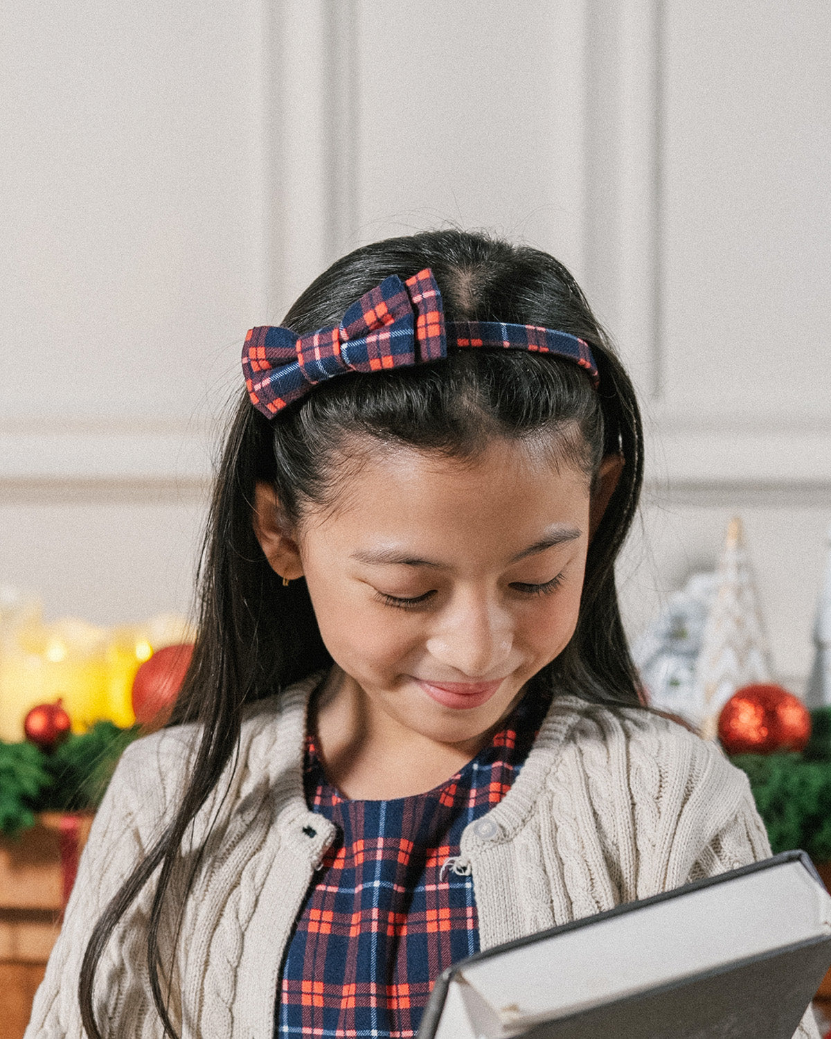 Tartan Bow Headband