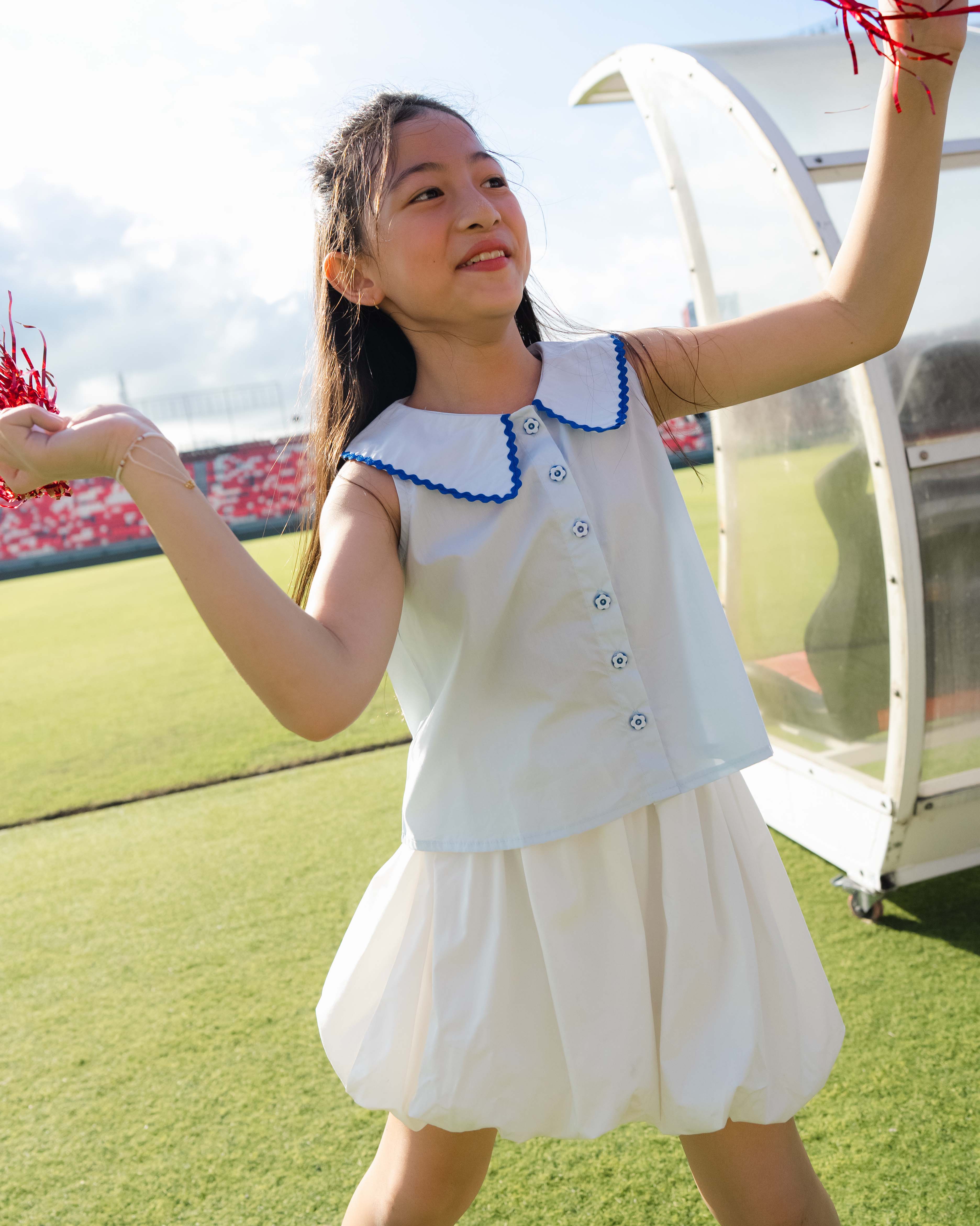 Wave Collar Top