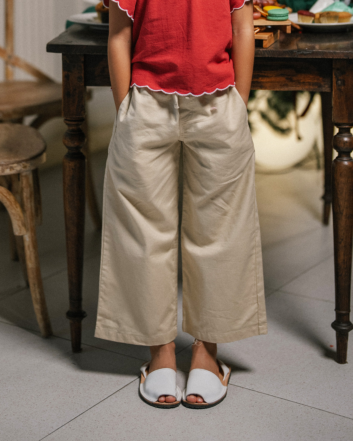 Airy Culotte Pants