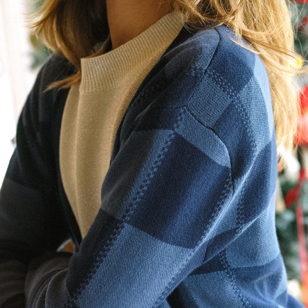 Checkered Cardigan