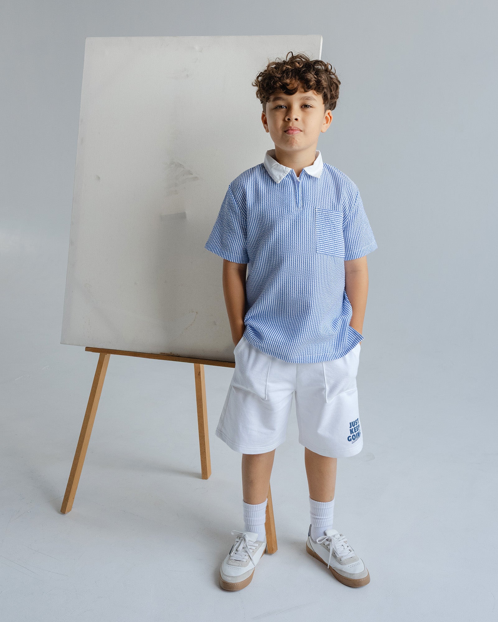 Crinkle Polo Shirt