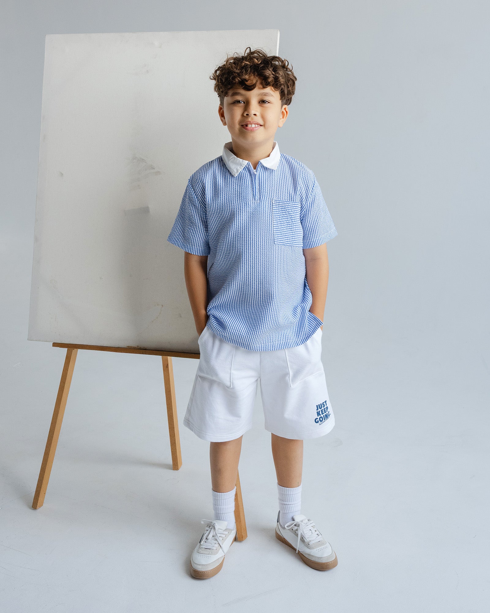 Crinkle Polo Shirt