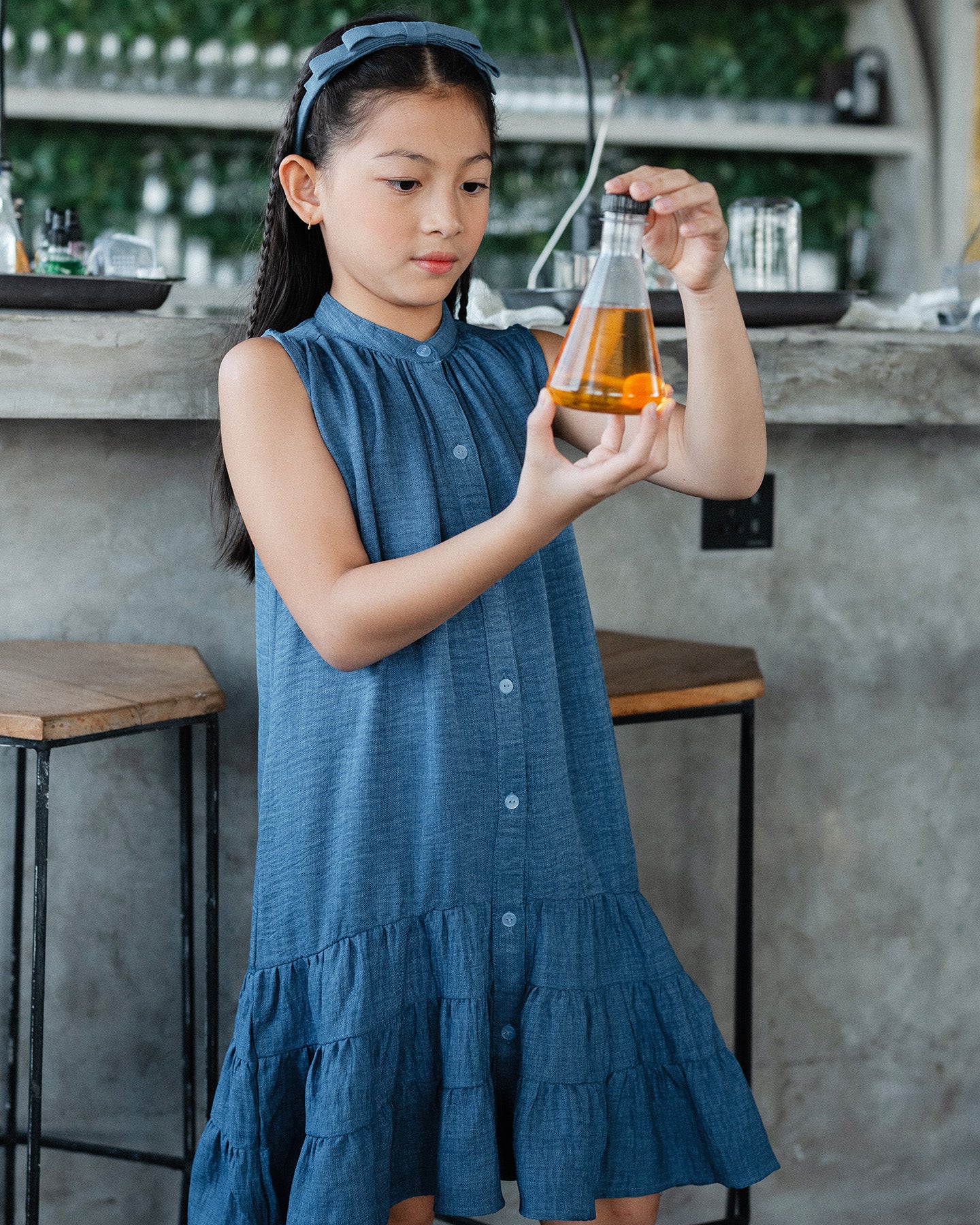 Denim Flare Dress