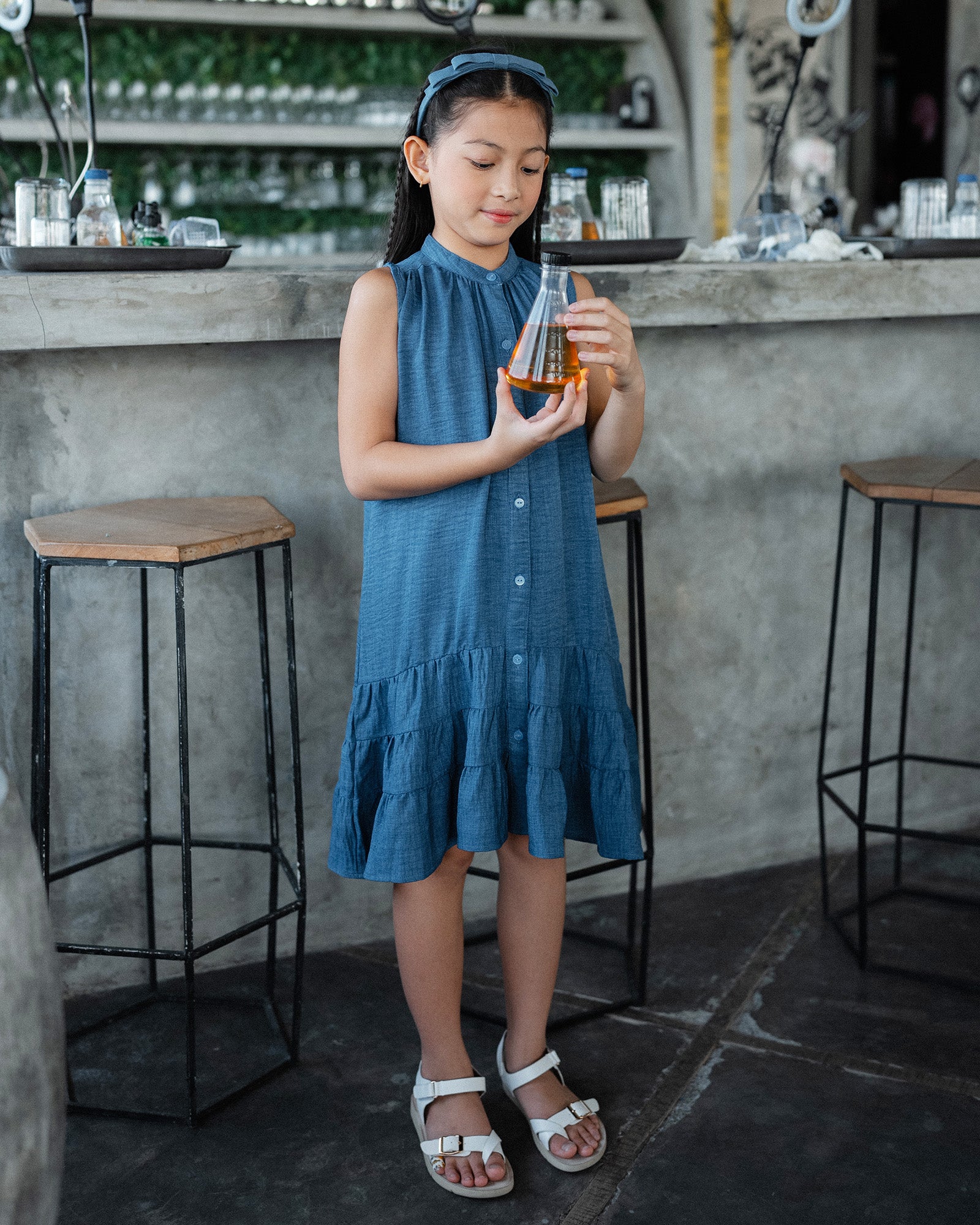 Denim Flare Dress