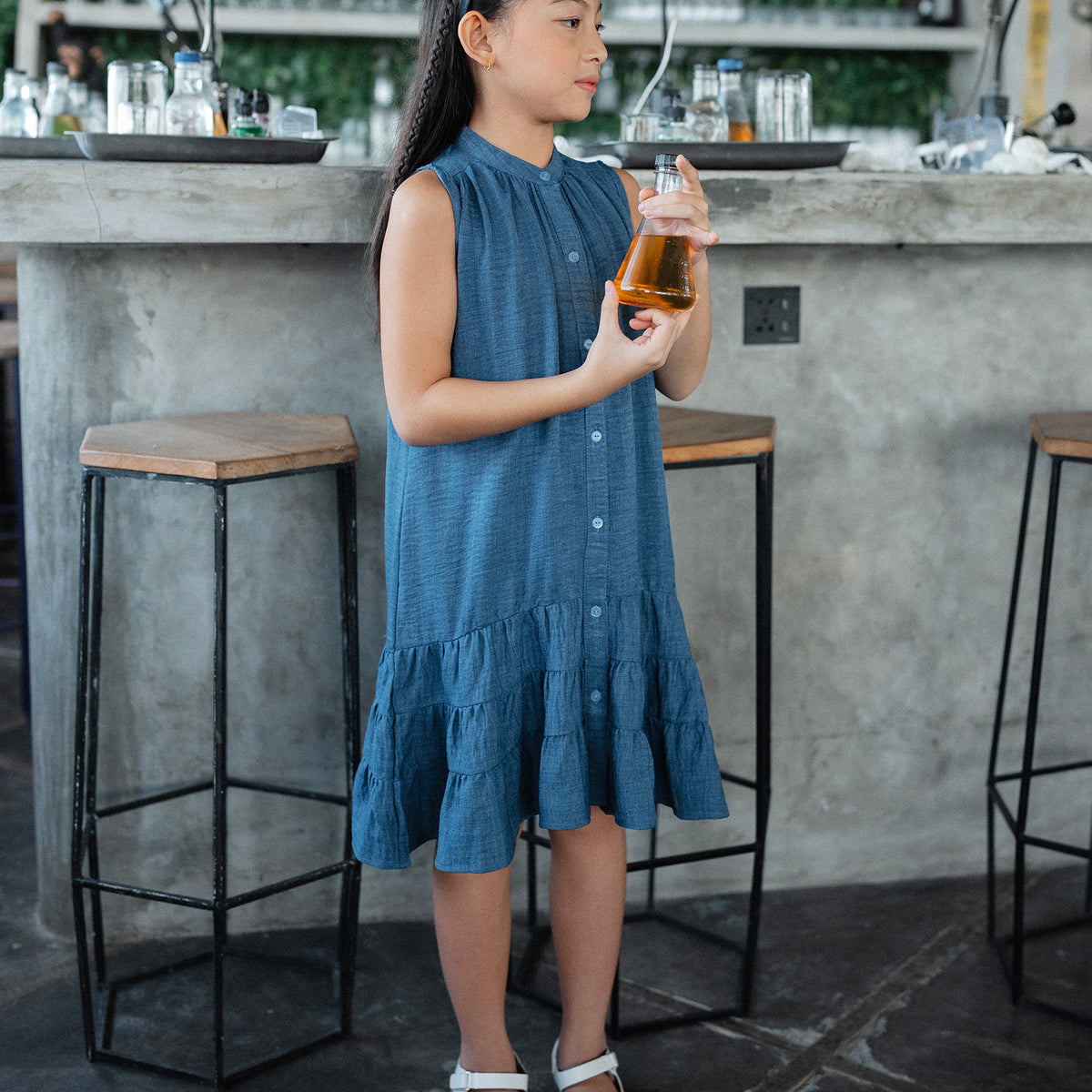 Denim Flare Dress