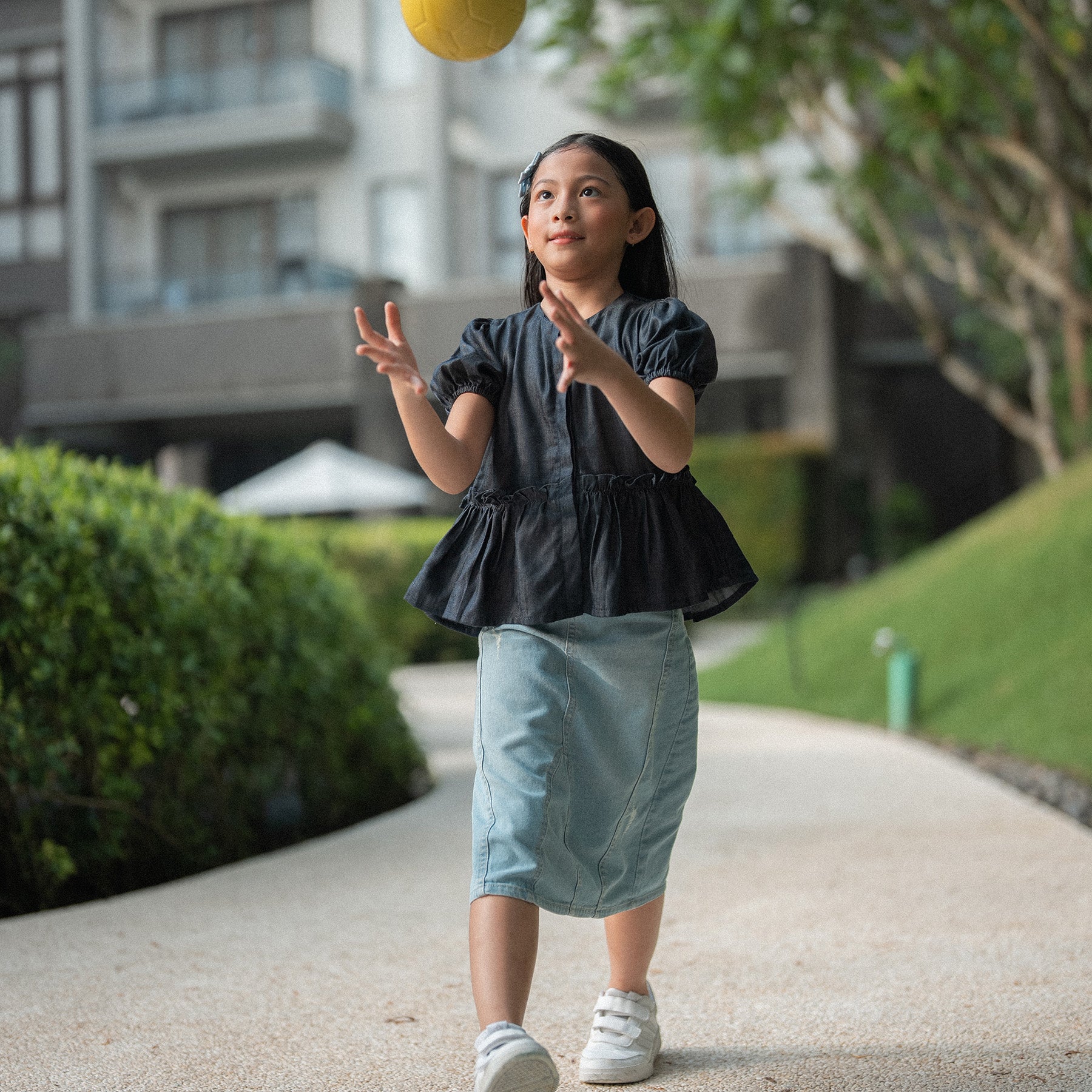 Long Denim Skirt