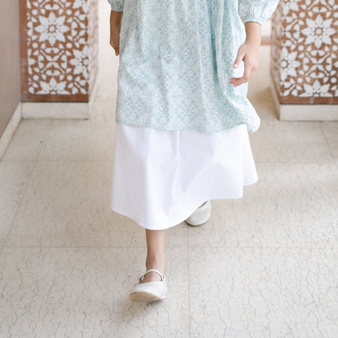 Pleated A Line Skirt