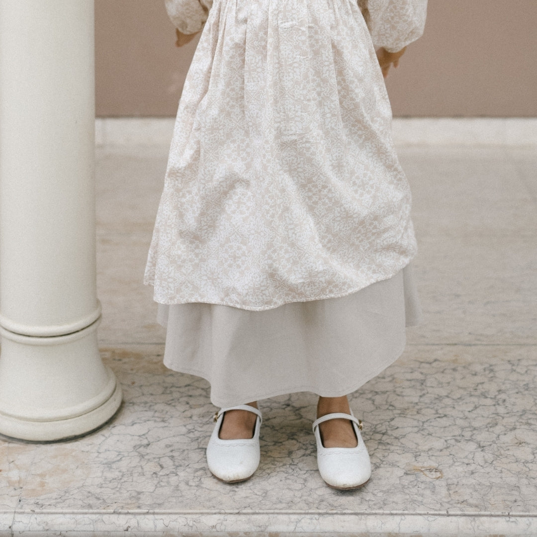 Pleated A Line Skirt