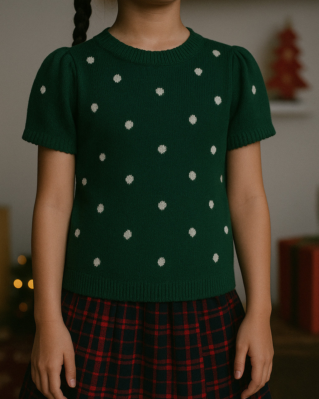 Polkadot Knit Top