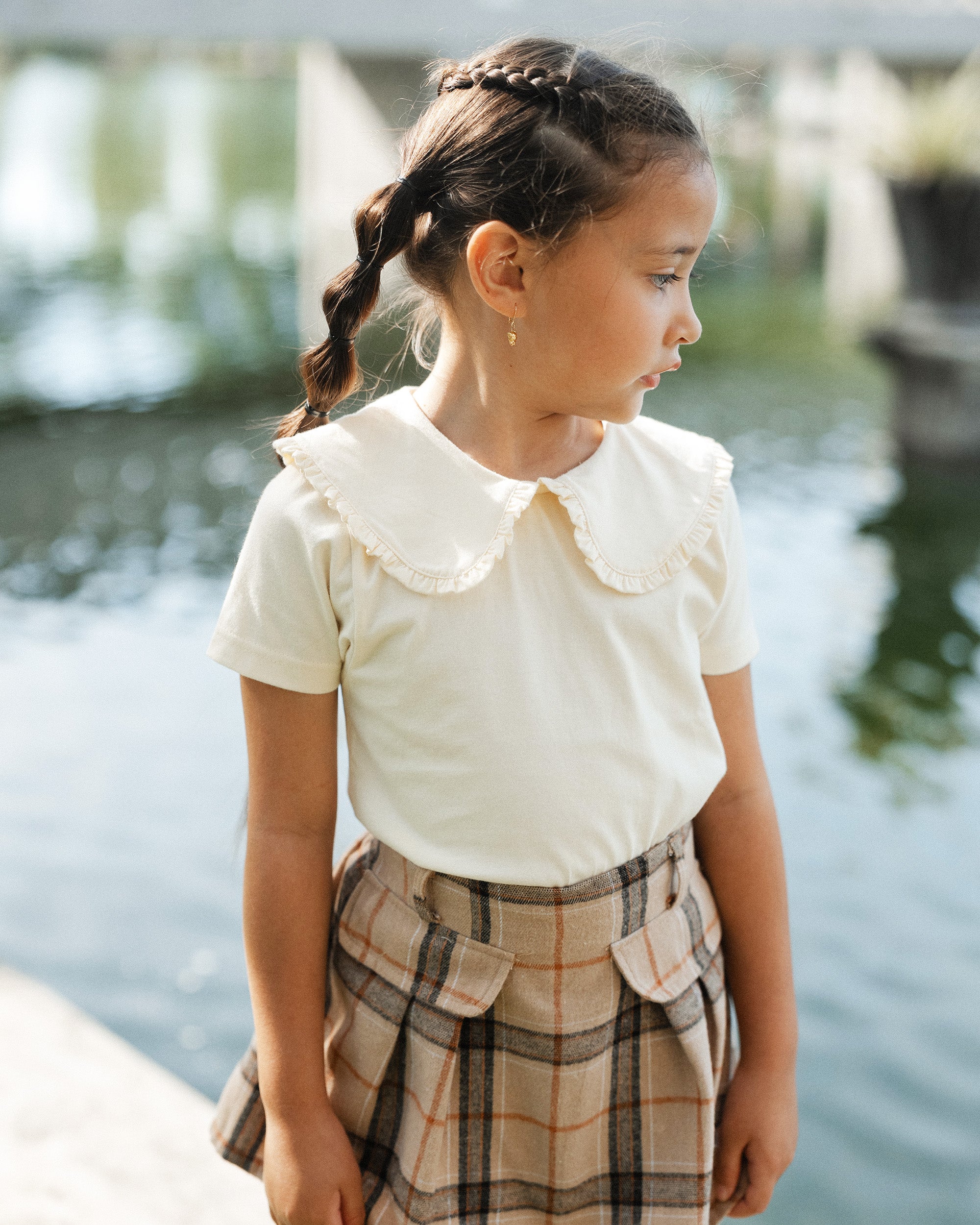 Ruffle Cotton Tee