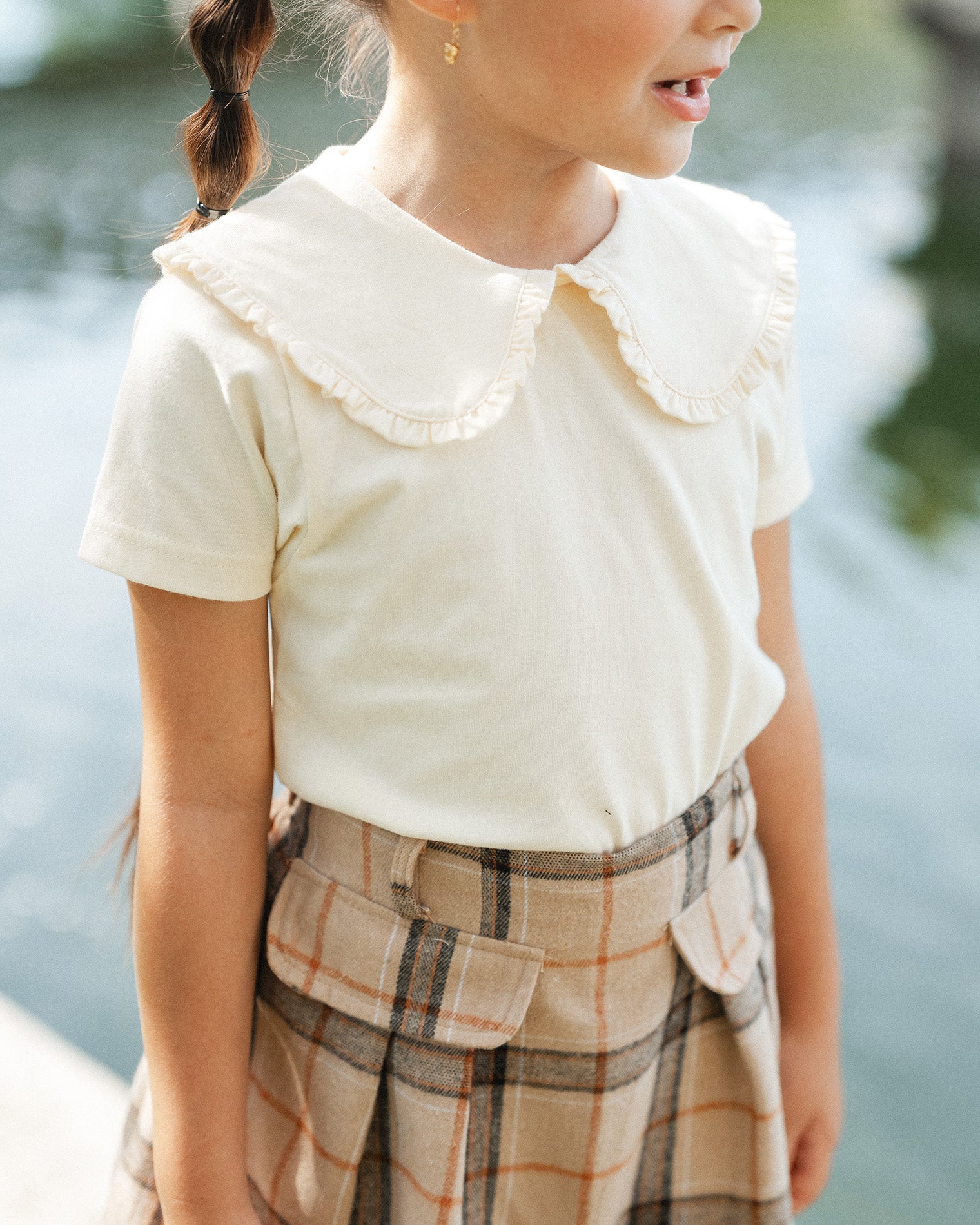 Ruffle Cotton Tee