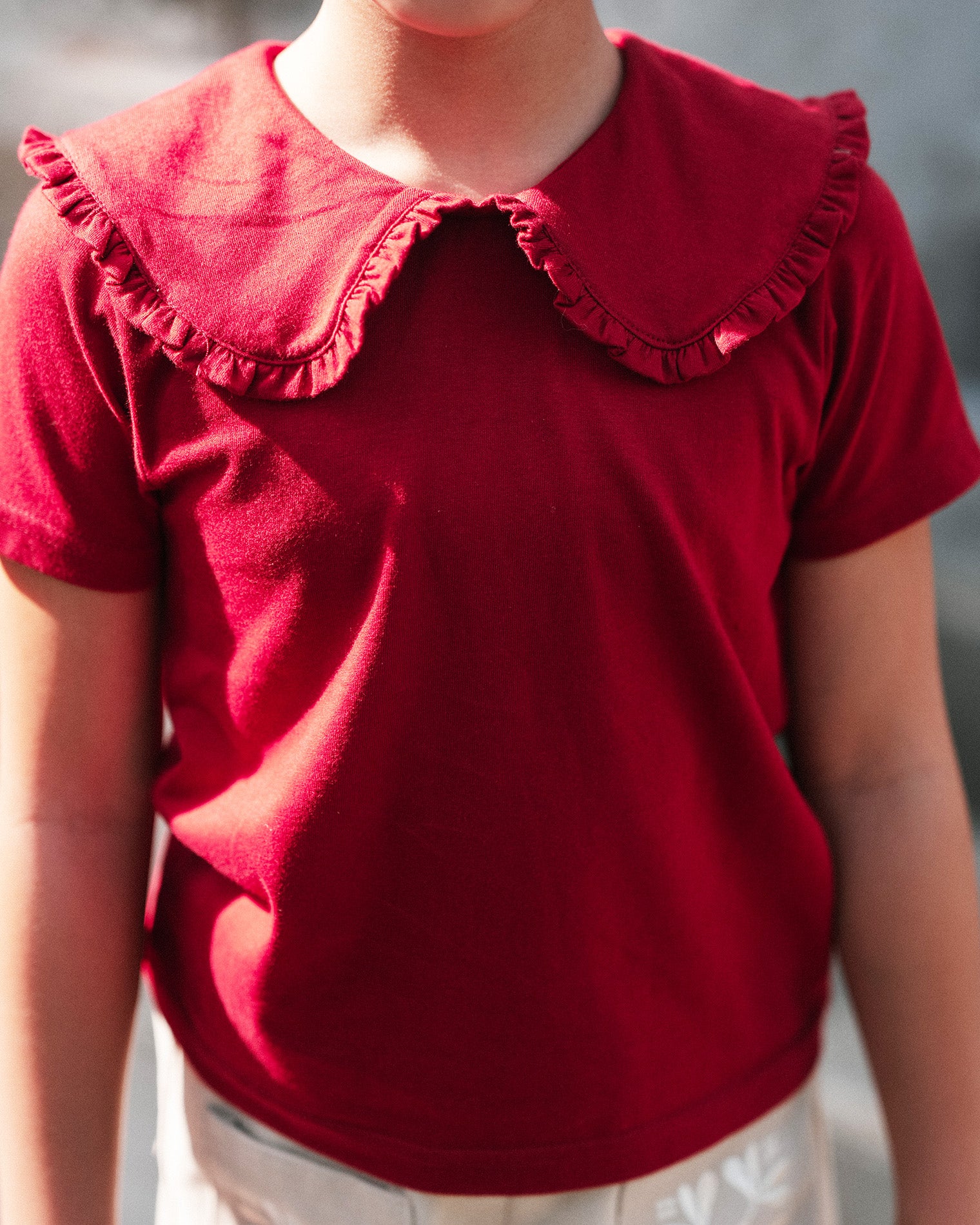 Ruffle Cotton Tee