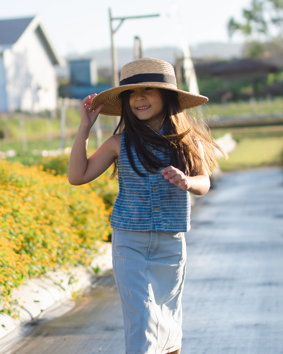 Sleeveless Denim Shirt