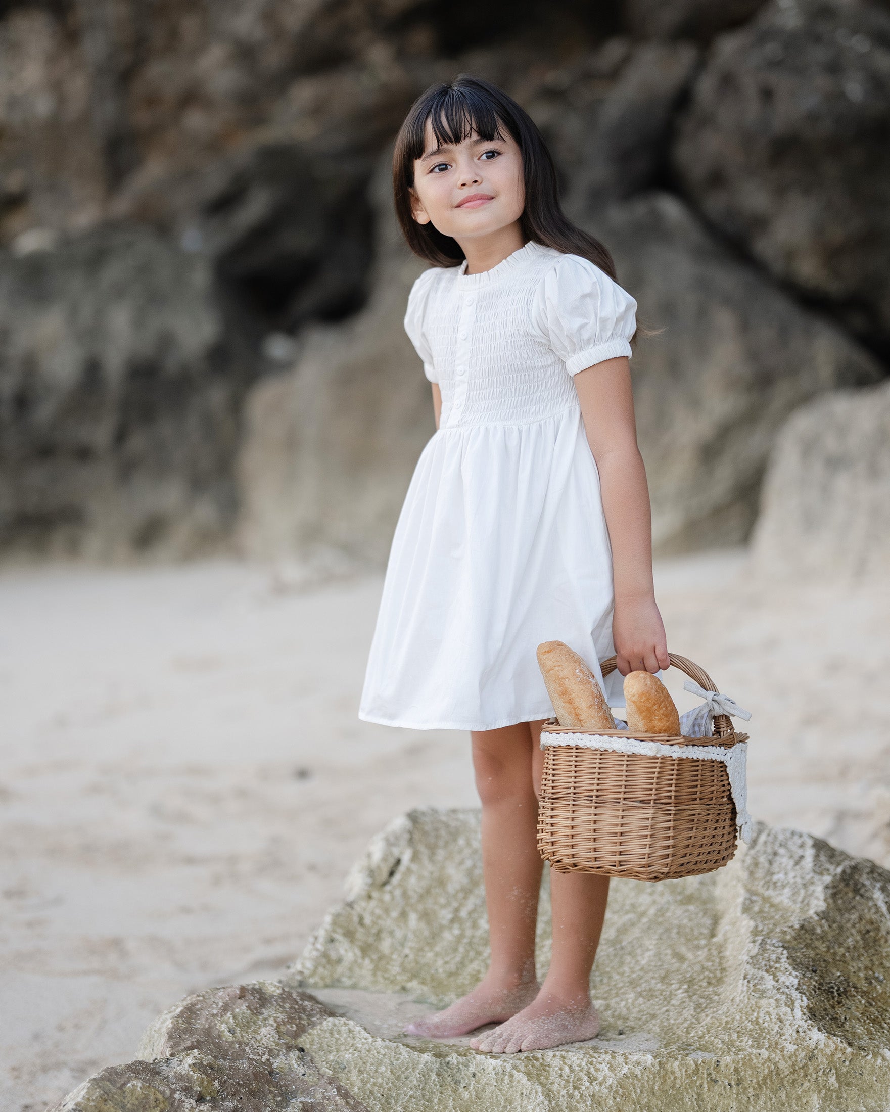 Smocked Puff Dress