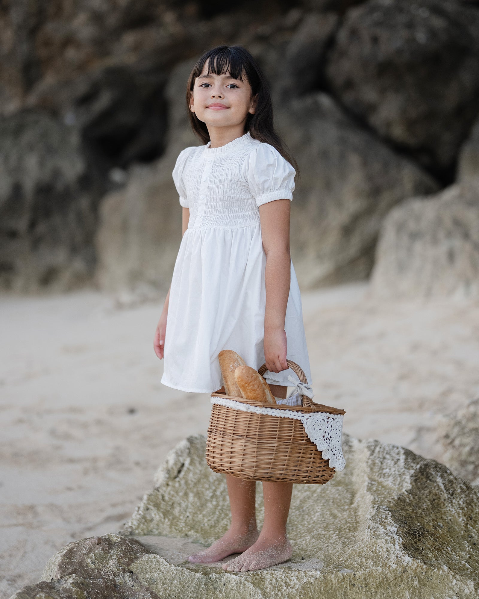 Smocked Puff Dress