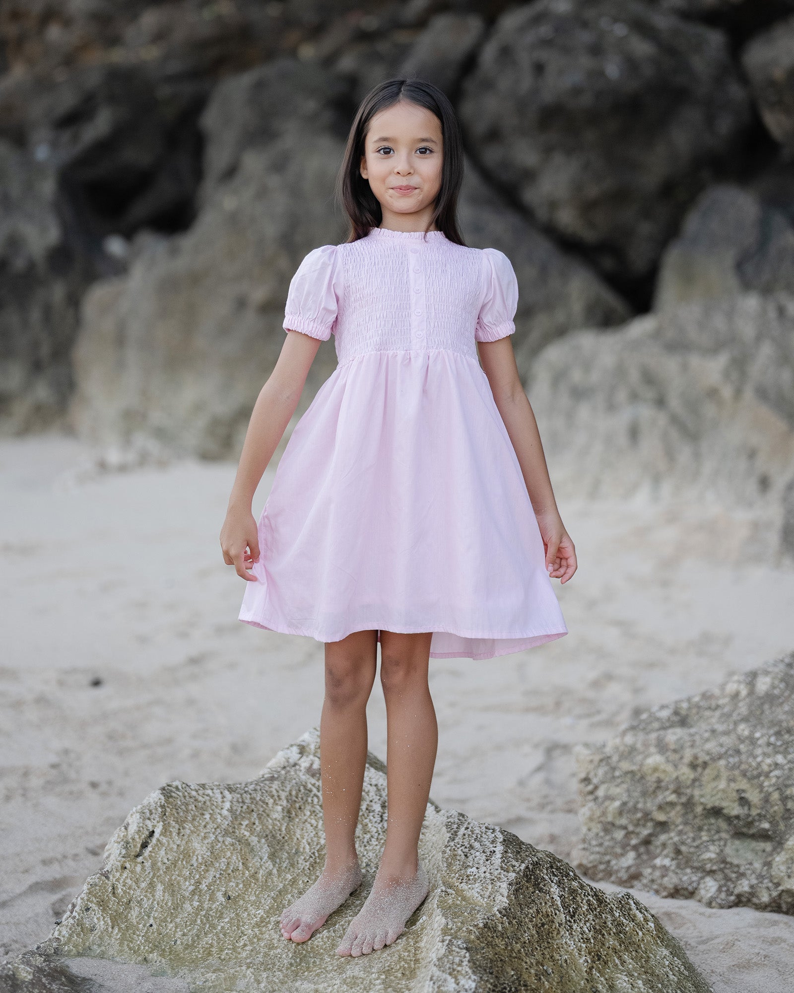 Smocked Puff Dress