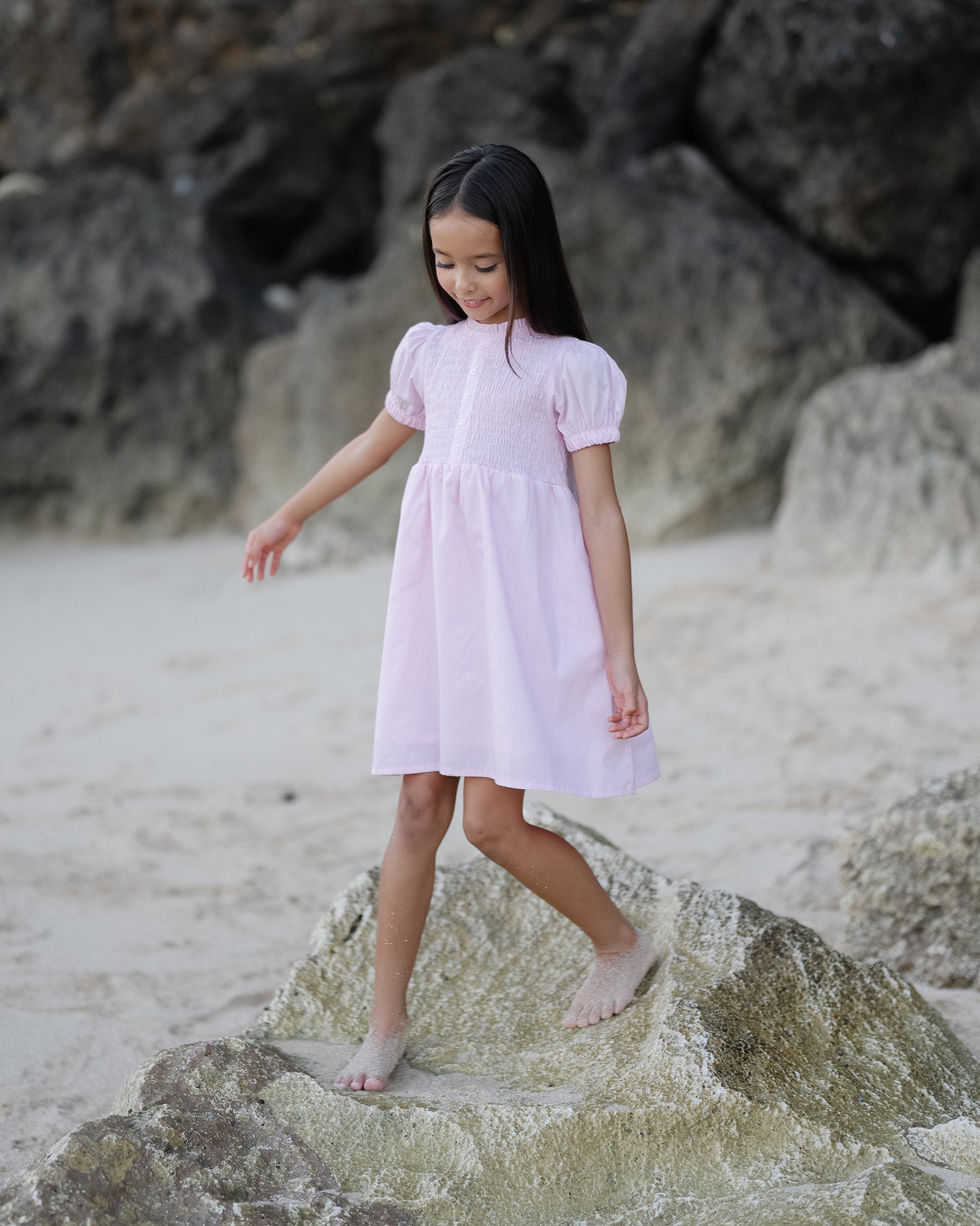 Smocked Puff Dress